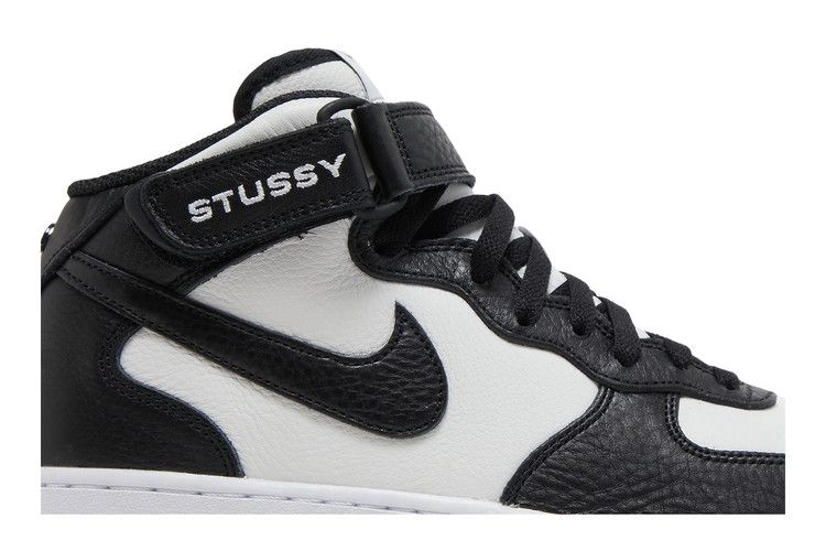 Buy Stussy x Air Force 1 Mid 'Black White' - DJ7840 002 | GOAT CA