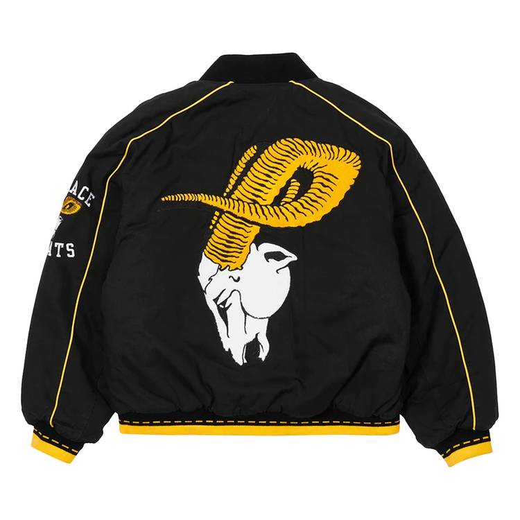 Buy Palace Goats Varsity Jacket 'Black' - P22JK107 | GOAT