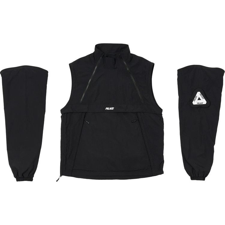 Buy Palace Zip Off Gilet Jacket 'Black' - P22JK077 | GOAT