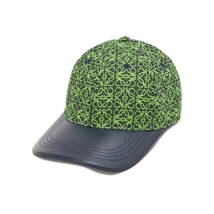 Buy Loewe Anagram Cap 'Apple Green/Deep Navy' - K820358X01 5827 | GOAT