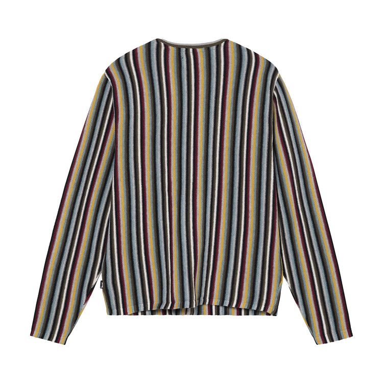 Stussy Stripe Pattern Cardigan Multicolor
