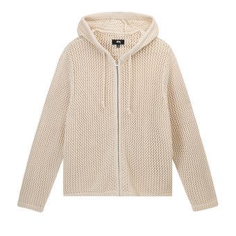 Buy Stussy Mesh Zip Hood 'Natural' - 117091 NATU | GOAT DE