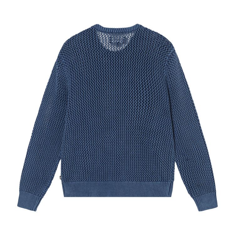 Stussy Pigment Dyed Loose Gauge Sweater Navy