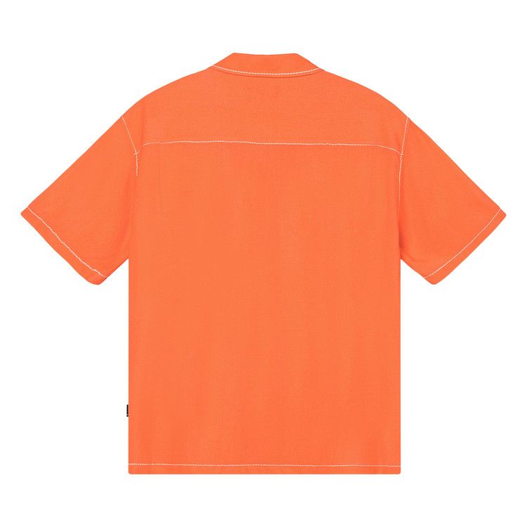 Stussy Contrast Pick Stitched Shirt 'peach'