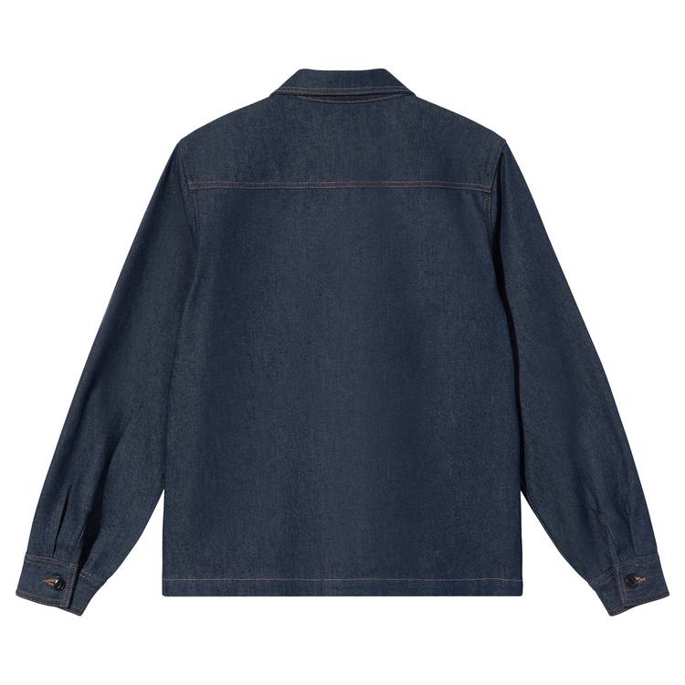 Buy Stussy Denim Zip Up Work Shirt 'Indigo' - 1110184 INDI