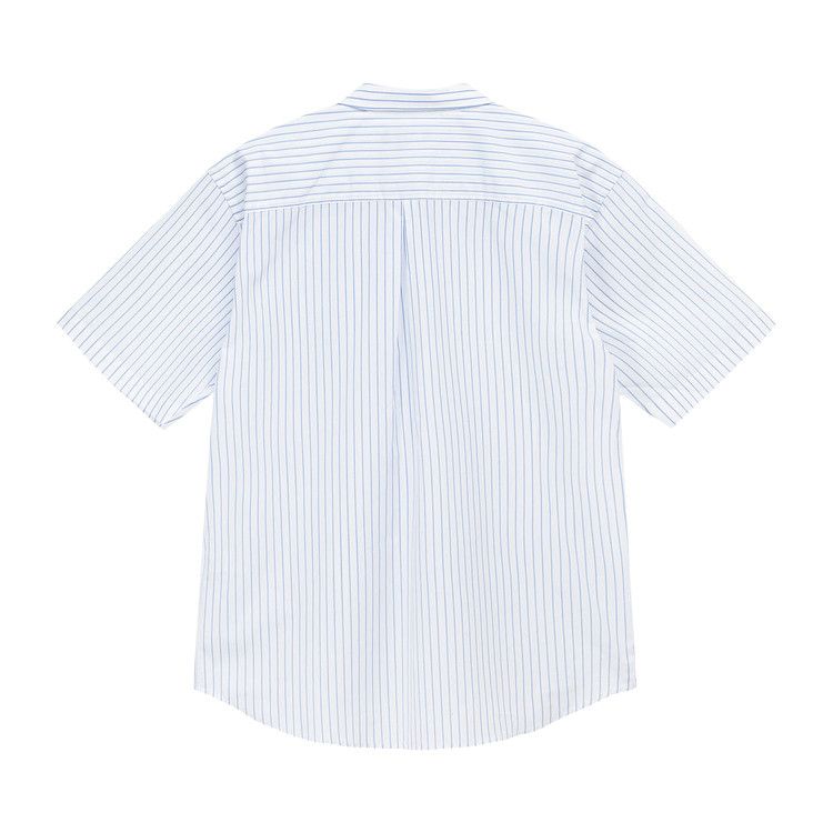 Stussy Boxy Striped Shirt 'blue'