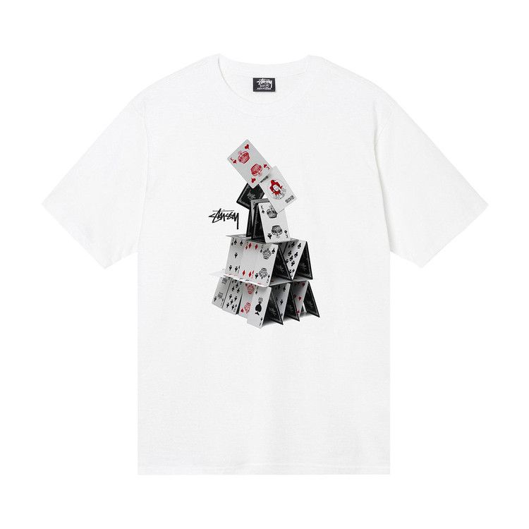 Stussy House Of Cards T-Shirt White