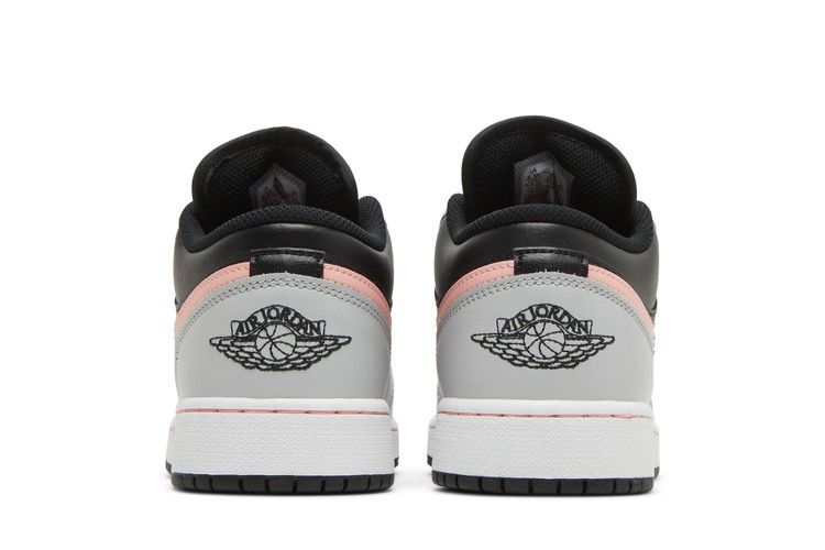 Air Jordan 1 Low Gs Grey Fog Bleached Coral