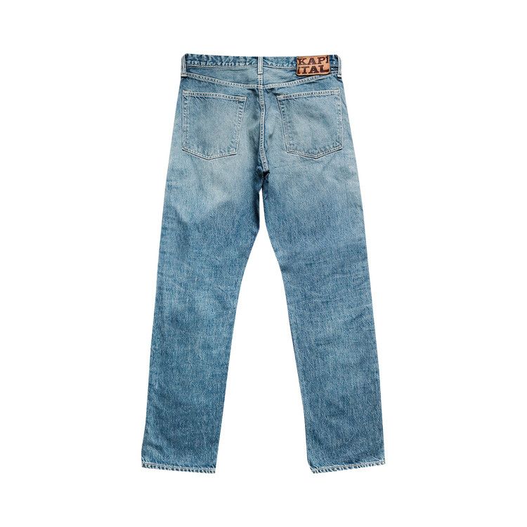 Buy Kapital Monkey Cisco Studs 5 Pocket Denim 'Blue Buy Kapital Monkey Cisco Studs 5 Pocket Denim 'Blue