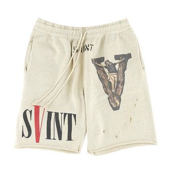 【SAINT MICHAEL】SWEAT SHORTS RIBON SAINT SAINT M×××××× (セントマイケル) / SWEAT SHORTS - RIBON SAINT