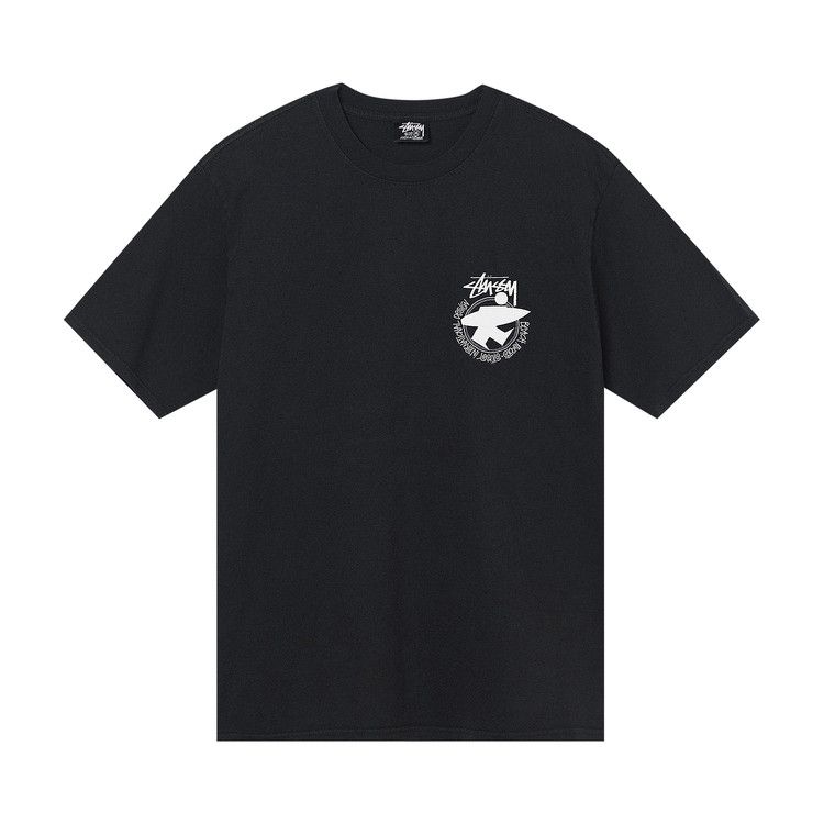 Stussy Beach Roots Pigment Dyed Tee 'Black'