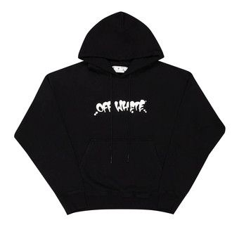 Buy Off-White Neen OW Logo Skate Hoodie 'Black/Orange