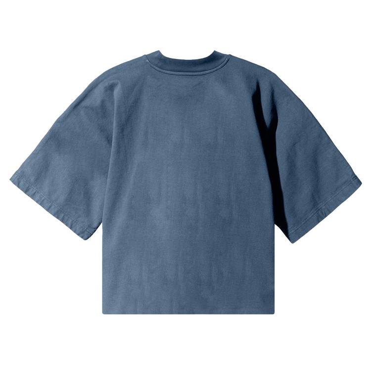 Buy Yeezy Gap Engineered by Balenciaga Logo No Seam Tee 'Dark Blue' -  4714480120000