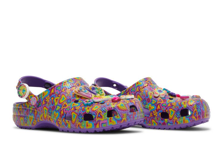 Lisa Frank x Classic Clog 'Neon Purple Multi Hearts' | GOAT