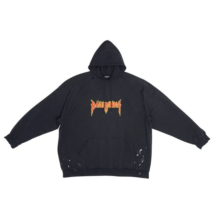 Buy Balenciaga Metal Oversized Hoodie 'Washed Black
