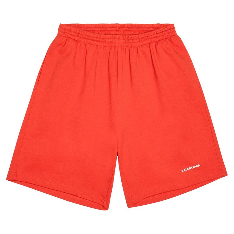 Buy Balenciaga Sweatshorts 'Bright Red/White' - 674591 TMVF5 3168