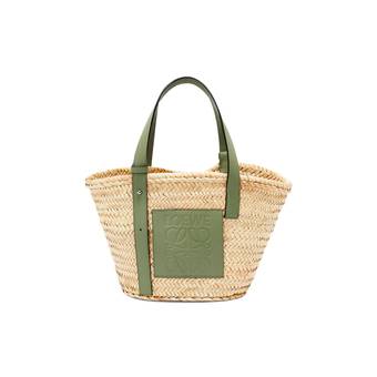 LOEWE - The Anagram Tote bag in black canvas and rosemary
