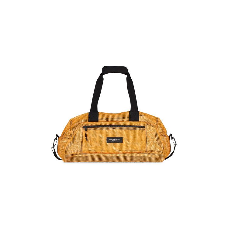Saint Laurent Nylon Mesh Duffle Bag 'jaune Yellow'