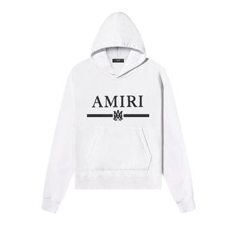 Buy Amiri Bar Embroidery Hoodie 'White' - SS22MJL012 100 WHIT | GOAT