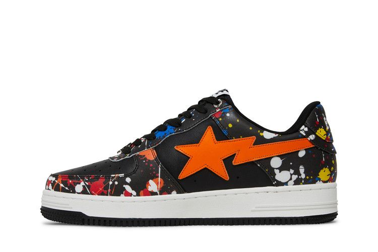 Bapesta Low 'Paint Splatter - Black'