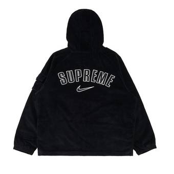 Supreme x Nike Arc Corduroy Hooded Jacket 'Black' | GOAT