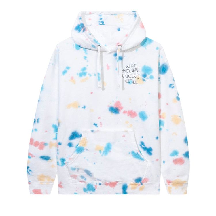 Anti Social Social Club Freakshow Tie Dye Hoodie 'white'