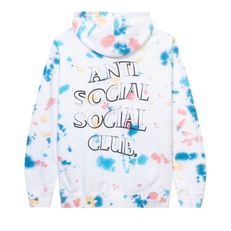 Anti Social Social Club Freakshow Tie Dye Hoodie 'white'