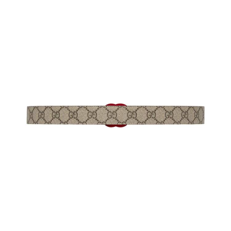 Buy Gucci GG Marmont Thin Belt 'Monogram/Red' - 414516 HUH4V 8561