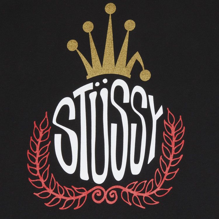 Stussy Crown Wreath T-Shirt Black