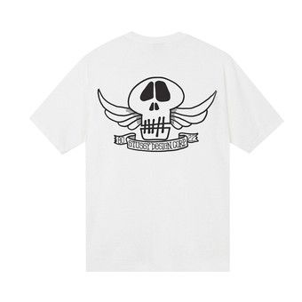Buy Stussy Skull Wings Pigment Dyed Tee 'White' - 1904803 WHIT | GOAT