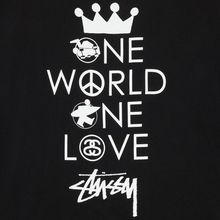 Buy Stussy Gear One World One Love Long-Sleeve Tee 'Black