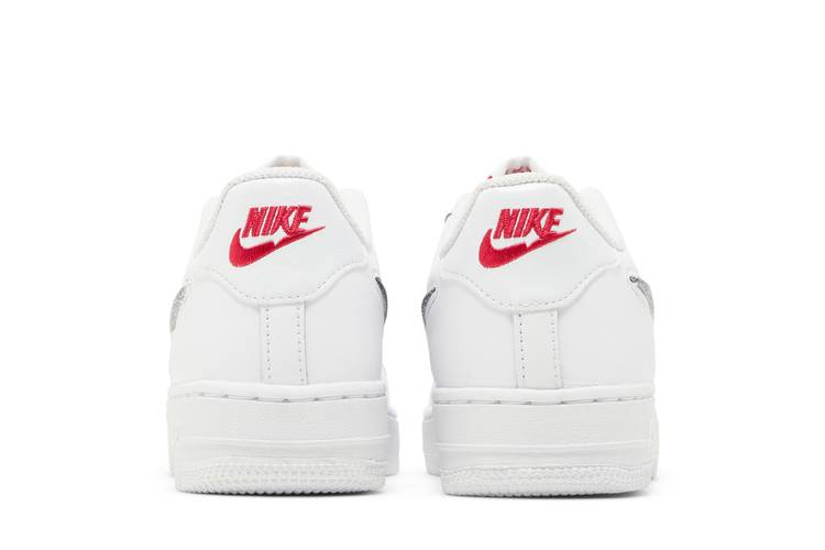 GS) Nike Air Force 1 LV8 'White Black Metallic Silver' DC9651-100