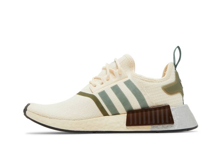 Wmns NMD_R1 'White Focus Olive' GOAT