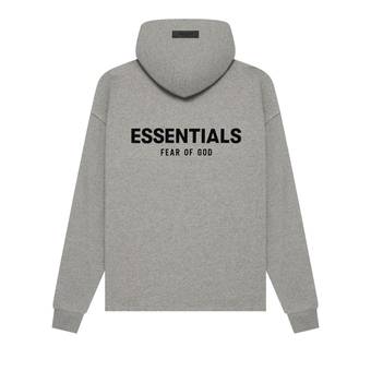 Fear of God Essentials Relaxed Hoodie Dark Oatmeal Men's - FW22 - US