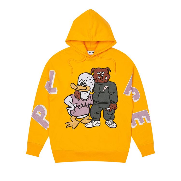 Buy Palace Dog And Duck Drop Shoulder Hood 'Yellow' - P22CS218 | GOAT