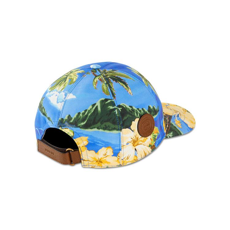 Buy Gucci Palms And Floral Print Baseball Hat  display picture 2