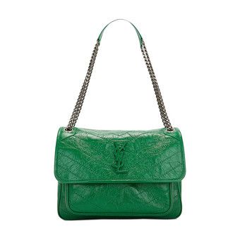 Buy Saint Laurent Niki Medium Chain Bag In Crinkled Vintage 