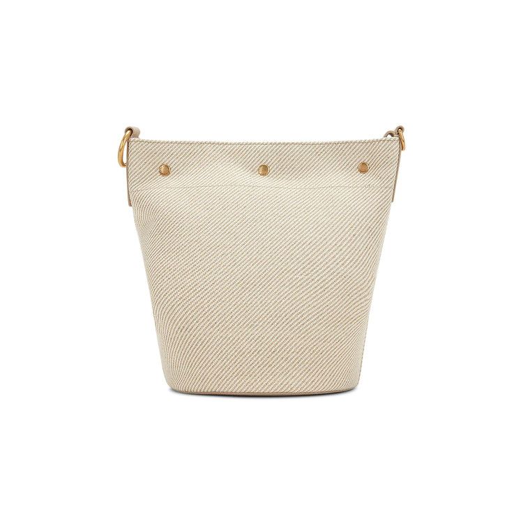 Saint Laurent Rive Gauche Bucket Bag Beige/Sea Salt