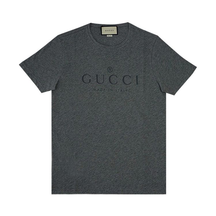 Buy Gucci Logo Cotton T-Shirt 'Grey' - 441685 X3A80 1200 | GOAT