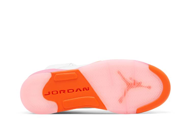 Nike Air Jordan V 5 Retro GS White Pinksicle Safety Orange iv vi x xi  440892 168