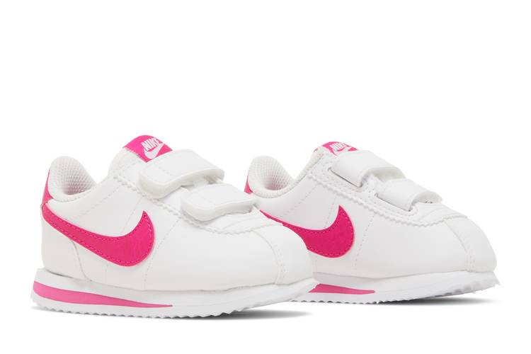 Nike Cortez Basic SL White/Pink Prime Preschool Girls' Shoe