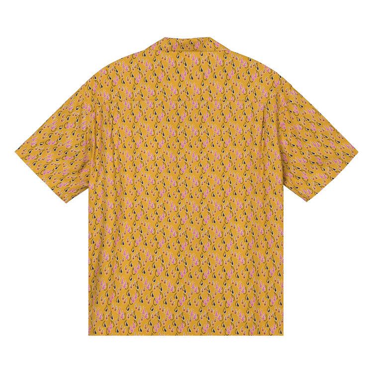 Stussy Paisley Tears Shirt Mustard