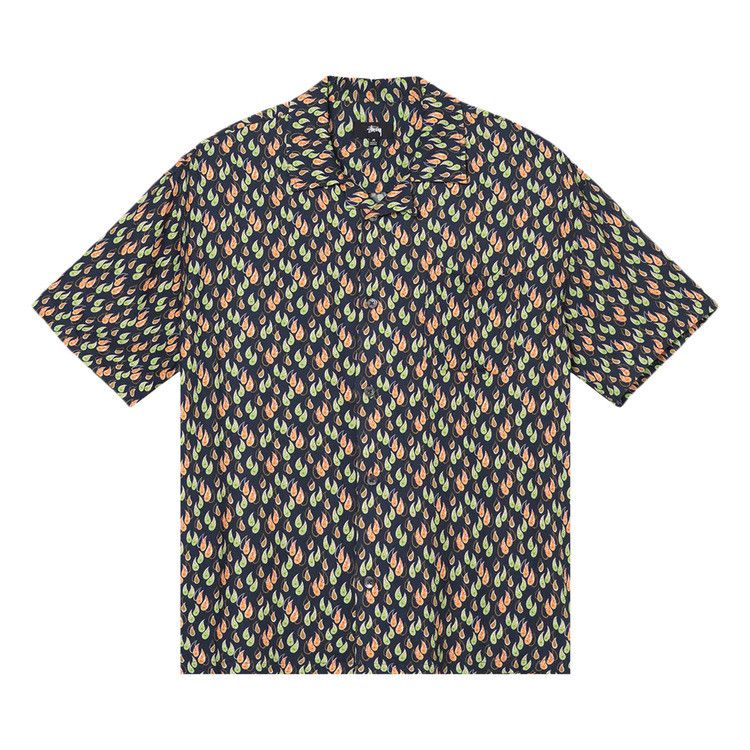 Stussy Paisley Tears Shirt Navy