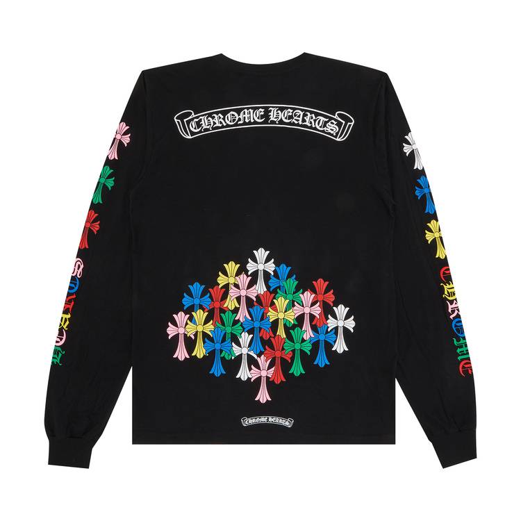Buy Chrome Hearts Cross Long-Sleeve T-Shirt 'Black/Multicolor