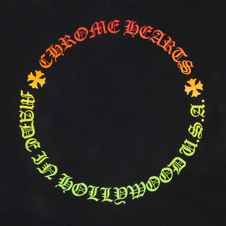 Chrome Hearts Gradient Floral Hoodie Black/Multicolor