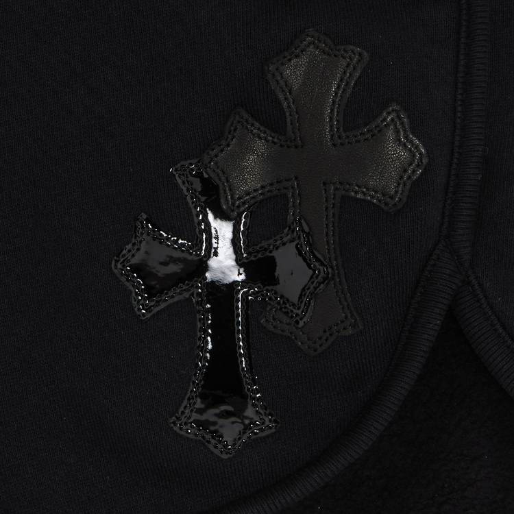 Chrome Hearts Cross Black Denim Shorts - ShopperBoard