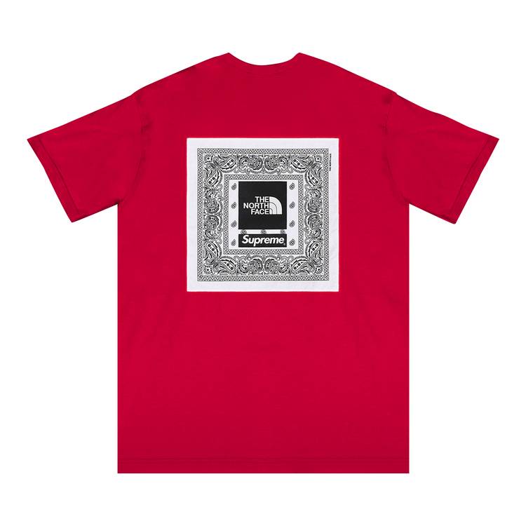 Buy Supreme x The North Face Bandana Tee 'Red' - SS22KN4 RED | GOAT