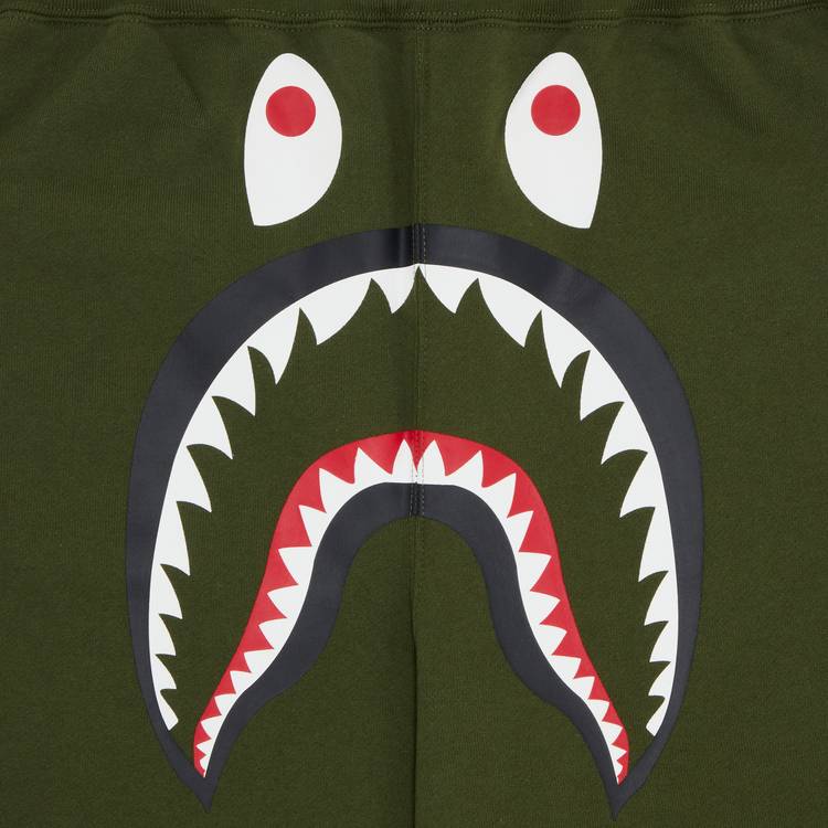 Buy BAPE Shark Sweat Pants 'Olive Drab' - 1H80 152 014 OLIVE DRAB