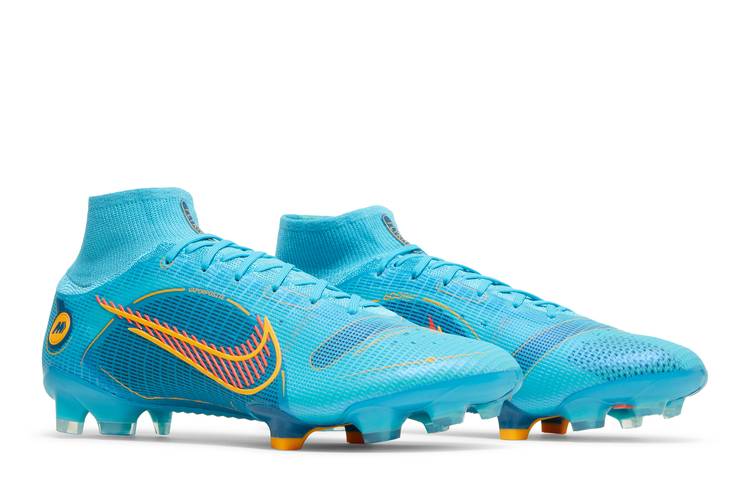 Nike Mercurial Superfly 8 Elite Ag Chlorine Blue Laser Orange