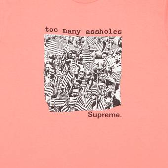 Supreme Too Many Assholes Tee 'Bright Coral'